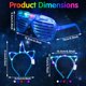 thumbnail image 2 of Gafas y Diademas LED Honoson 30 pzs. Brillan en la Oscuridad – 5 colores, 2 of 7