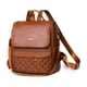 thumbnail image 3 of Mochila Cartera Bolso Antirrobo Ecocuero Impermeable Café 29x28x13 Cm, 3 of 3