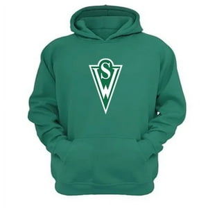 Genérico - Poleron Canguro Santiago Wanderers Verde Aguamarina Talla L Unisex