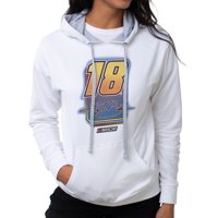 Delsol - Sudadera Con Capucha Nascar - Busch Kyle - Blanco De Para - Camiseta (L)