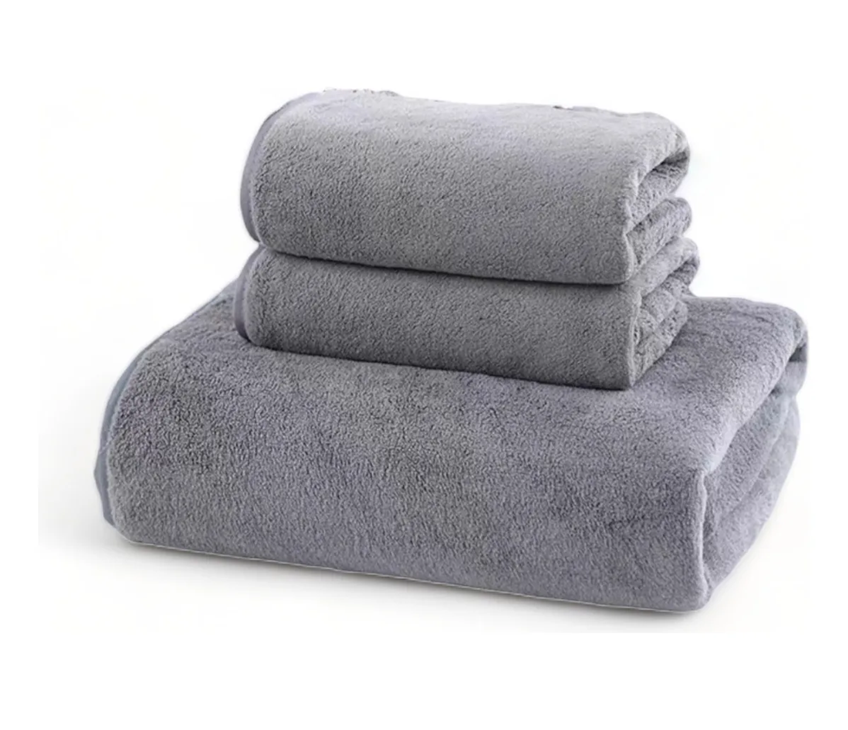 Genérico - Toallas 50X90 Cm Pack De 2 Color Gris