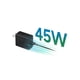 thumbnail image 3 of Adaptador de corriente SAMSUNG de 45 W con cable USB C a C negro, 3 of 7