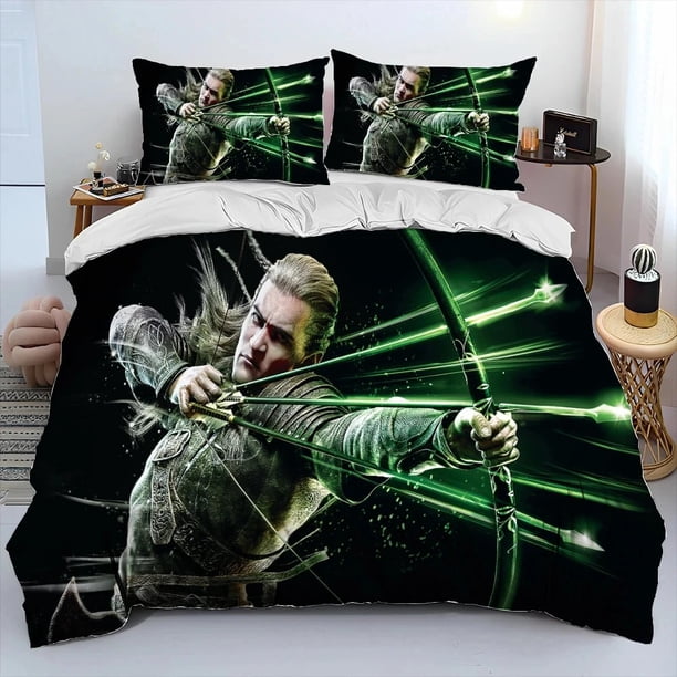 L-Lord of the Rings H-Hobbit Comforter Bedding Set,Duvet Cover Bed Set Quilt Cover Pillowcase,king Queen Size Bedding Set BoysBed Sheets