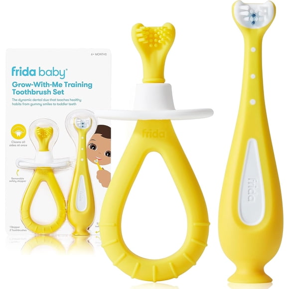 Cepillo Dental Frida Baby GrowwithMe Set Entrenamiento Bebé