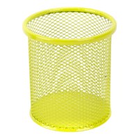 Homewell - Porta Lapices Metal Amarillo 8.5*9.5Cm