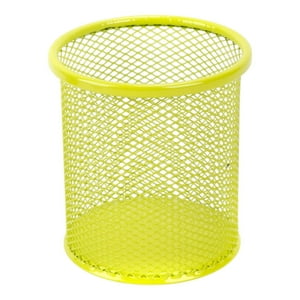 Homewell - Porta Lapices Metal Amarillo 8.5*9.5Cm