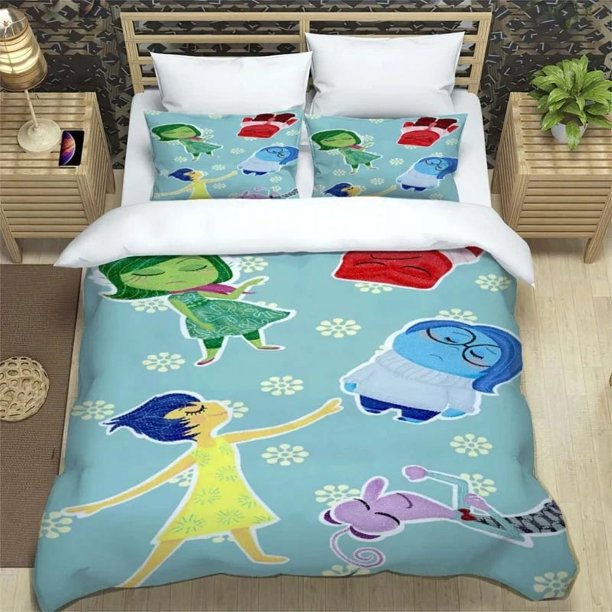 Inside Out 2 children Adult Bedding Sets Pillowcase Cute Cartoon Baby Children's Bed Set Birthday Gifts Bed Sheets