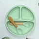 thumbnail image 1 of Baby Suction Plate With Self-Feeding Spoon Fork - BPA Free Infant Newborn Utensil Set For Self-Training, Suction Plates For Babies Toddlers, Dishwasher Microwave Safe, 1 of 5