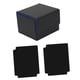 thumbnail image 3 of Caja De Baraja De Cartas Con Funda, Soporte Para Tarjetas, Pantalla Portátil Premium, Caja De Naipes A Cuadros, Negro Y Azul, 3 of 3