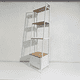 thumbnail image 4 of Estanteria Librero Repisa Metalica 3 Niveles Blanca Alta, 4 of 8