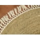 thumbnail image 5 of Alfombra Yute 120 Cm Color Natural, Con Flecos Blancos, 5 of 5