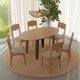thumbnail image 1 of Juego Comedor Plegable + 6 Sillas Tm70 Mdf Castaño, 1 of 6