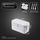 thumbnail image 2 of Caja bento para adultos, separada para hombres y mujeres, conjunto de utensilios y recipientes de inmersión, linda caja bento, calentable por microondas (blanco) + bolsa aislada, 2 of 3