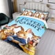 thumbnail image 3 of Peter Rabbit Conjunto de sábanas temático, trío de piezas, cómodo y amigable con la piel, diseño único, regalo de decoración para el hogar para familiares, amigos y fans,135cm *200cm, 3 of 6