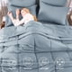 thumbnail image 2 of Juego de Edredón CozyLux Twin XL de 5 piezas – Azul grisáceo, 2 of 8