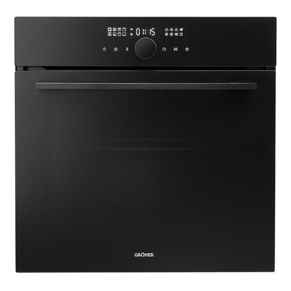 Horno Eléctrico Empotrable Gröner Air Fry Black Matte 16f 76l