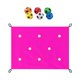 thumbnail image 2 of Juego De Construcción De Equipos Con Lona Perforada Para Trabajo En Equipo, 6 Pelotas De Poliuretano, Fiesta Cooperativa, Rosa Roja, 2 of 5
