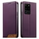 thumbnail image 1 of Funda Tipo Cartera de Cuero Sintético para Samsung Galaxy S20 Ultra Bloqueo RFID, con Ranuras para Tarjetas y Bolsillo para Efectivo, Cierre Magnético Fuerte Morado, 1 of 6
