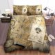 thumbnail image 1 of Steampunk Technical Drawings Quilt Duvet Cover Set Pillowcase Doona Cover 3-Piece Bedding Set, 1 of 5