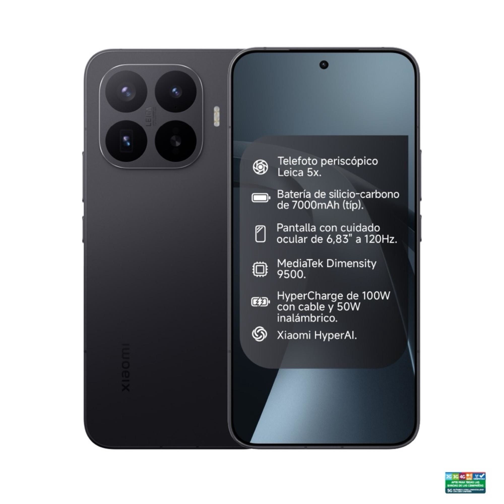 Smartphone Xiaomi 17T Pro 512GB Negro