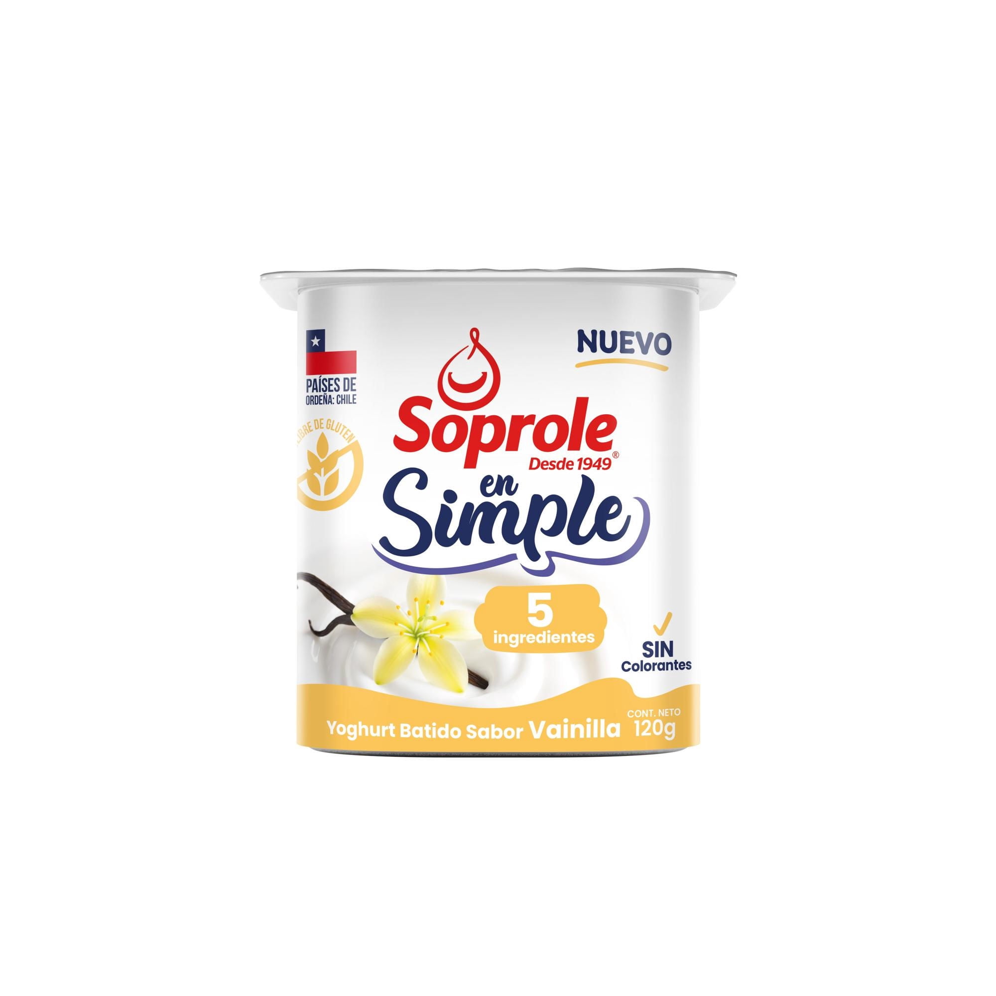 Yoghurt En Simple 5 Ingredientes Vainilla 120 g Soprole