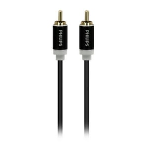 Philips - Cable Auxiliar De Audio Rca Jack 3.5 Trenzado 2 Mts