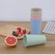 thumbnail image 5 of Juego de 8 vasos de paja de trigo para niños y vajilla de cocina, 4 colores, 5 of 5