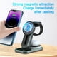 thumbnail image 3 of Cargador inalámbrico multiusos 4 en 1 compatible con AirPods Apple Watch iPhone Android Samsung Xiaomi Smartphone-Negro, 3 of 6