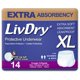 thumbnail image 1 of Ropa interior para incontinencia LivDry Adult XL Extra Absorbency, 1 of 8