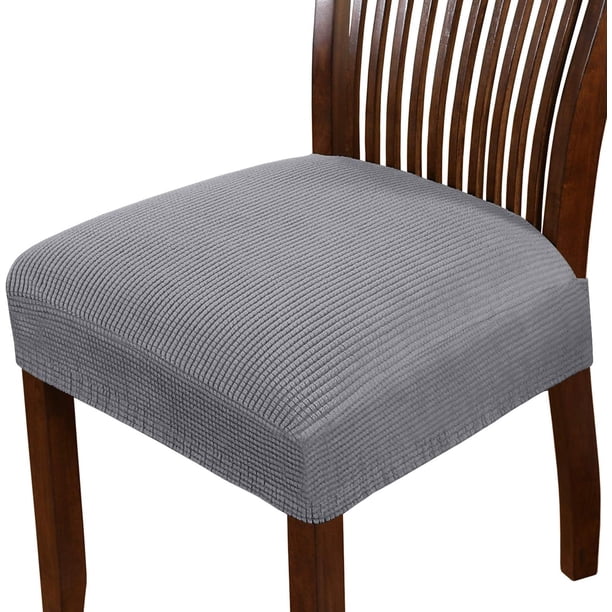 fundas elásticas de licra para asiento de silla de comedor, fundas de cojín para sillas de cocina, extraíbles y lavables. $Fundas para sillas de comedor.