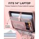 thumbnail image 3 of Mochila con carpeta CarryWise de 3 anillas y funda para laptop de 7 cm, rosa, 3 of 8