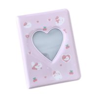 Magideal - Mini Álbum De Fotos De 3 Pulgadas, Fundas Para Tarjetas Fotográficas, Resistente, Ligero, Hueco, Soporte Para Tarjetas Fotográficas, Libro, Tarjeta De Gato Blanco