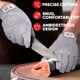 thumbnail image 3 of Guantes Resistentes al Corte FORTEM Nivel 5 Protección 25 cm, 3 of 6