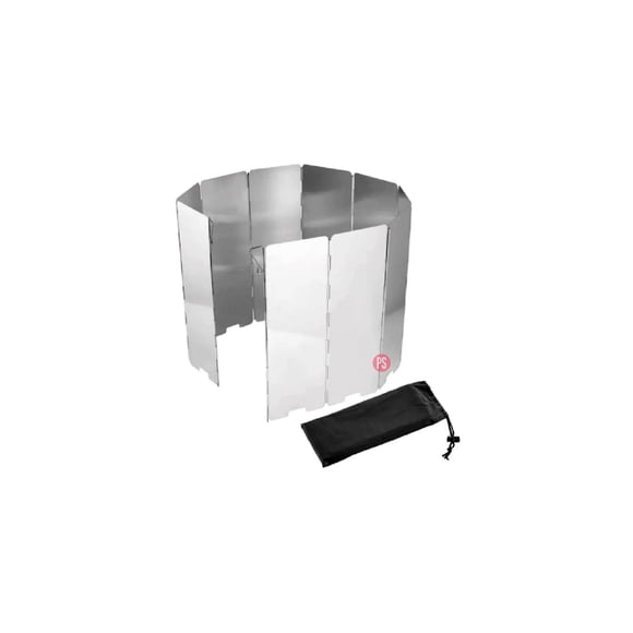 Protector De Viento 65x22cm Para Cocinilla Camping -