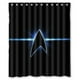 thumbnail image 1 of Cortina de ducha brillante de Star Trek, juego de cortinas de baño con ganchos, tamaño 60 x 72 pulgadas, 1 of 3