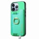 thumbnail image 4 of Funda Magnética para iPhone 15 Pro con Billetera y Anillo, Protector Resistente Verde, 4 of 6