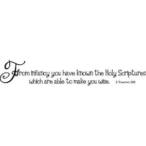 Rienda Libre Graphics - Decomural The Holy Scriptures Bible Verse Ws-17691