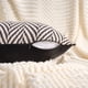 thumbnail image 3 of REGALWOVEN Paquete de 2 Fundas de Cojín Decorativas Suaves de Chenilla a Rayas Modernas Neutrales para Sofá Dormitorio Coche Khaki Negro 18" x 18", 3 of 7