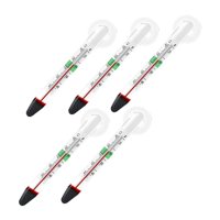 Ioensy - Termómetro Sumergible De Fácil Lectura, Diseño Suspendido, Termómetro Para Acuario, 5 Uds.