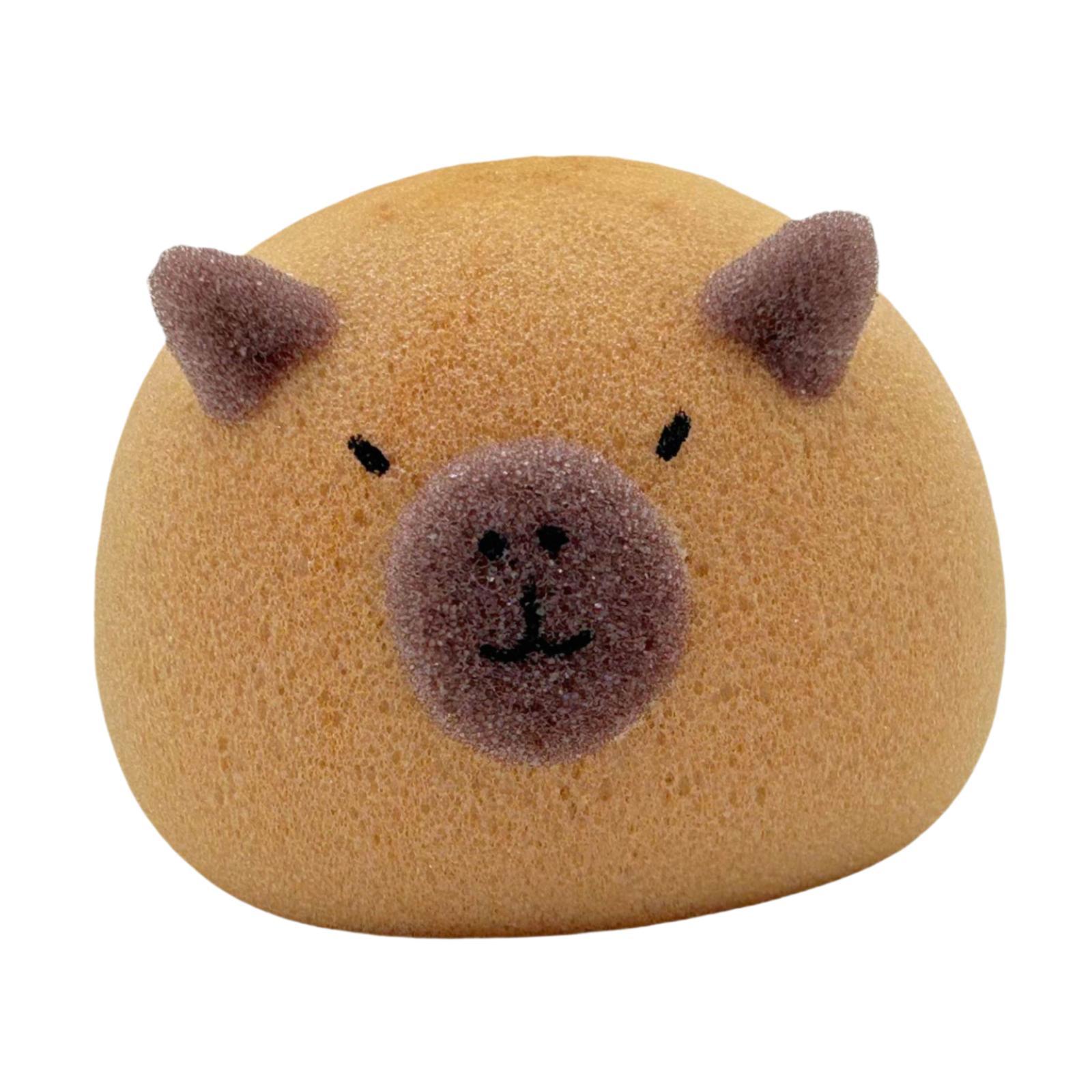 Magideal - Esponja De Baño Para Bebé, Esponja De Baño De Capibara, Hermosa Bola Exfoliante, Juguetes De Baño Para Niños, Esponjas De Burbujas Para Niños, Niñas Y