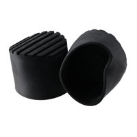 Ioensy - Paquete De 2 Pies De Escalera De Extensión, Botas Acolchadas, Piezas De Repuesto Redondas Y Resistentes, 6,4 Cm