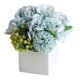 thumbnail image 2 of Hortensia De Flores De Seda Artificial Con Florero De Cerámica Hortensia Azul, 2 of 5