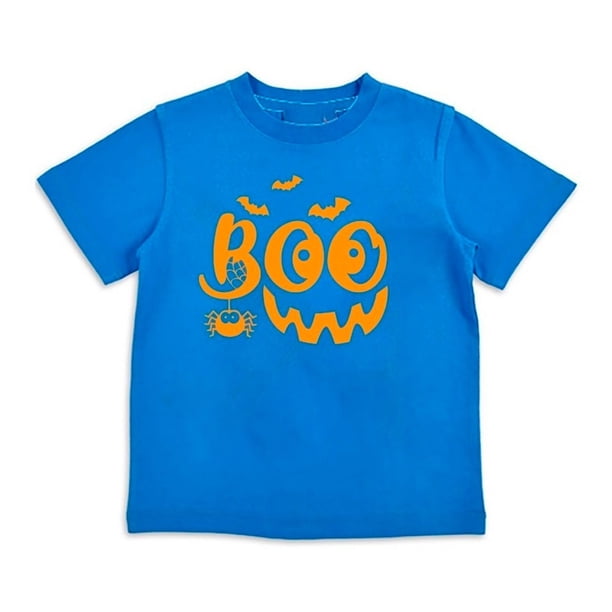 Polera Boo Sonrisa Halloween Divertido Niñoniña