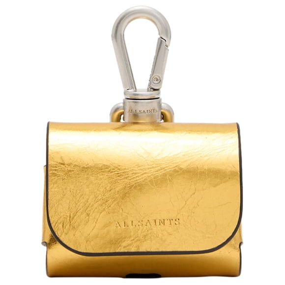 Funda para AirPods de mujer AllSaints, dorado cálido, talla única