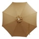 thumbnail image 1 of Sombrilla De Patio De Alta Densidad Para Mesa De Exterior, Para Piscina, Terraza, Patio, Color Caqui, 270 Cm, 1 of 5
