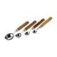thumbnail image 3 of Juego De Cucharas Medidoras De 4 Uds., Herramientas De Medida De Cocina Antiescaldaduras De Acero Inoxidable, Color Plata, 3 of 3