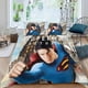 thumbnail image 2 of Superman Conjunto de sábanas temático, trío de piezas, cómodo y amigable con la piel, diseño único, regalo de decoración para el hogar para familiares, amigos y fans,140cm *210cm, 2 of 6