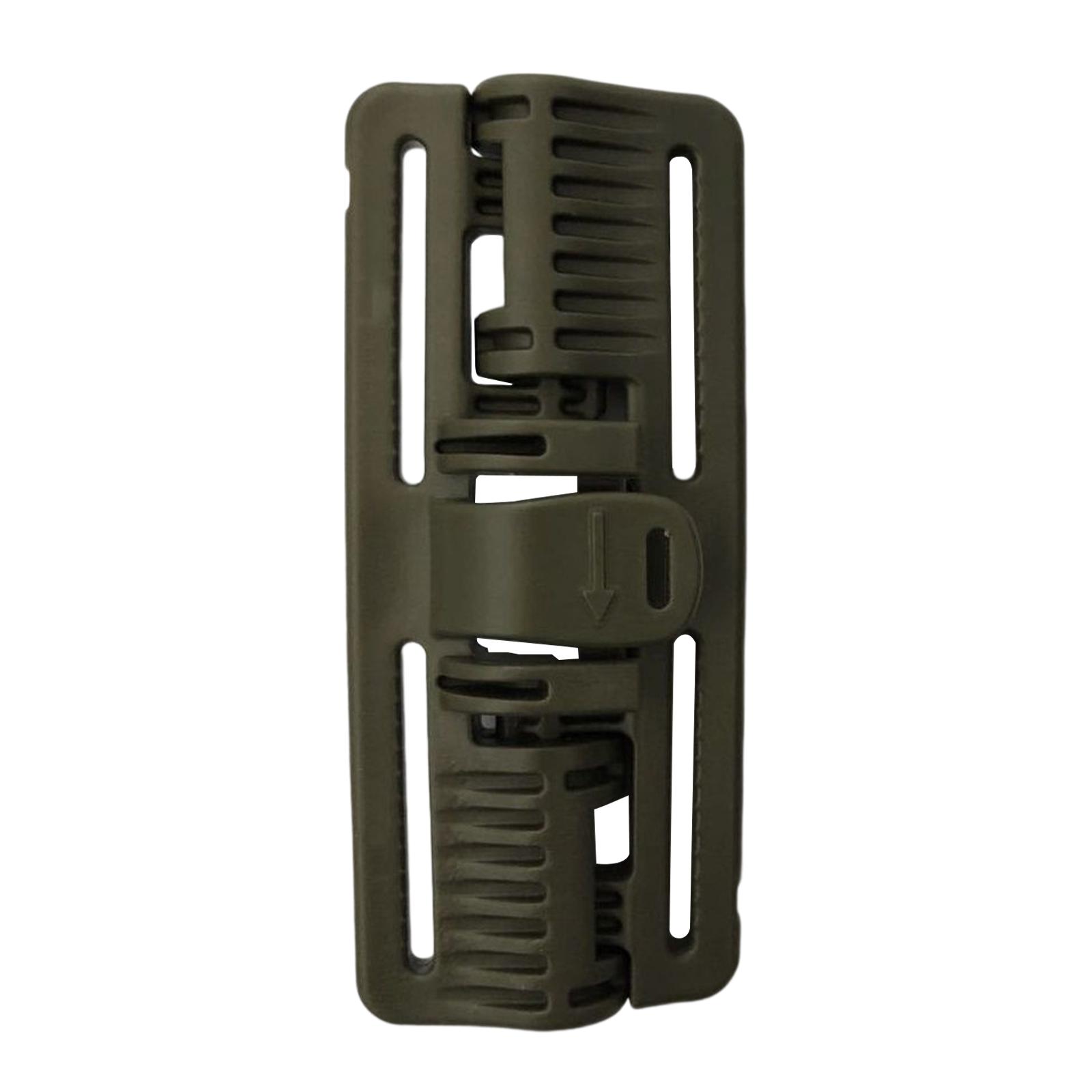 Ioensy - Chaleco Deslizante De Hebilla De Liberación Rápida Para Correa De Mochila De Caza Accesorios De Cinturón Verde Largo