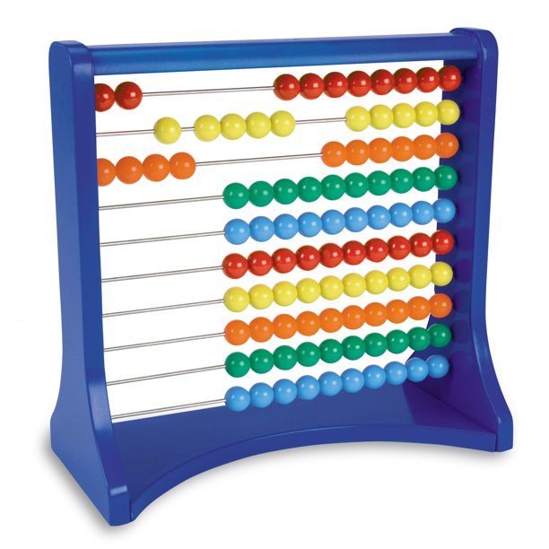 Juguete matemático Abacus Learning Resources de diez hileras para niños mayores de 5 años