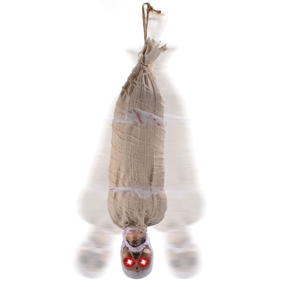 Cadáver colgante animado de Halloween JOYIN 35 con iluminación LED